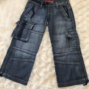Vintage Guess Crop Cargos